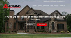 Desktop Screenshot of abramsroofing.com